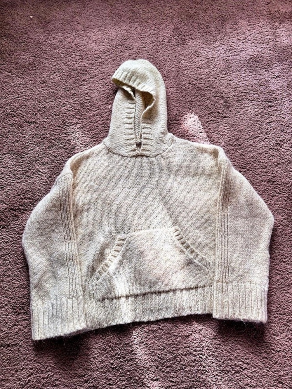 PILCRO Cream Knit Sweater Like New